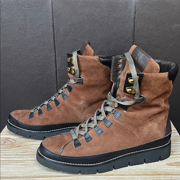 J. Crew Women’s Suede and Leather Lace-Up Boots - Picture 7 of 13